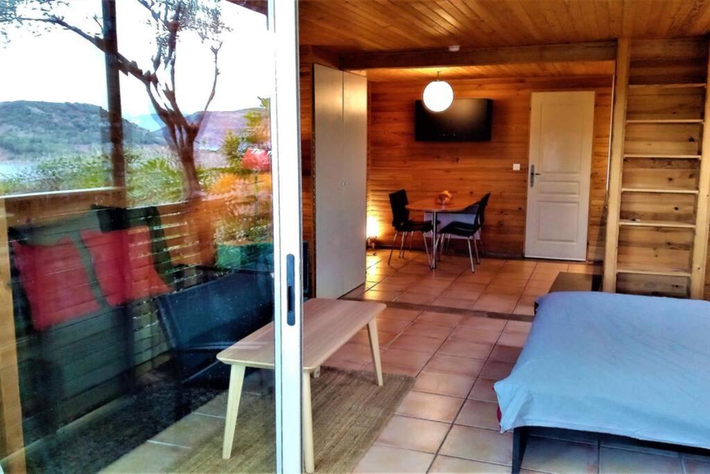 Studio 32M2 - Dans Propriete Avec Vue Imprenable Sur Le Lac Du Salagou Liausson Exterior foto